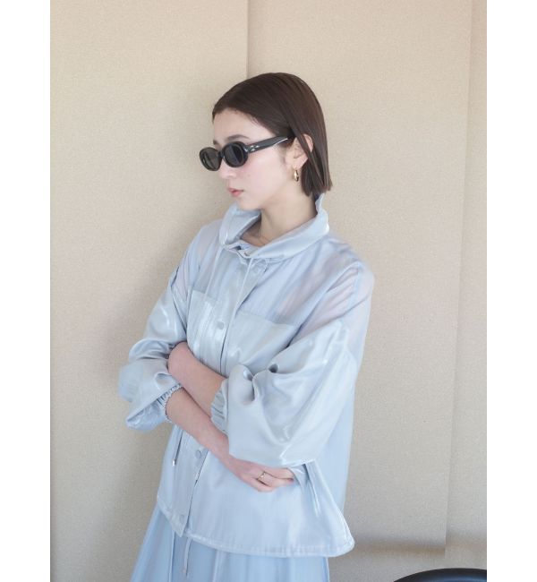 LAGUNAMOON「コントラストハイネックブルゾン」|ブルゾン・スタジャン|