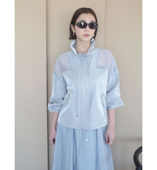 LAGUNAMOON「コントラストハイネックブルゾン」|ブルゾン・スタジャン|