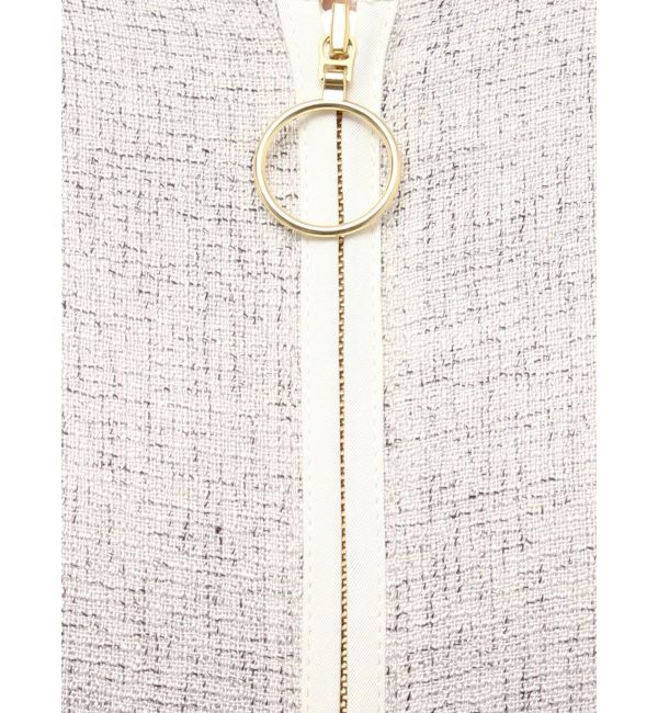 LAGUNAMOON「フロントジップVネックフレアワンピース」|ワンピース|