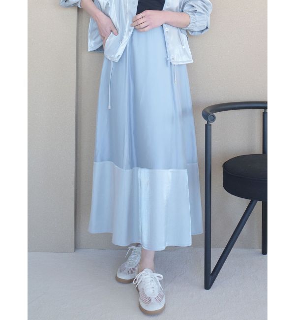 LAGUNAMOON「コントラストサーキュラースカート」|スカート|