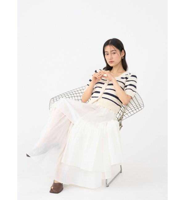 LAGUNAMOON「アシメティアードコットンスカート」|スカート|