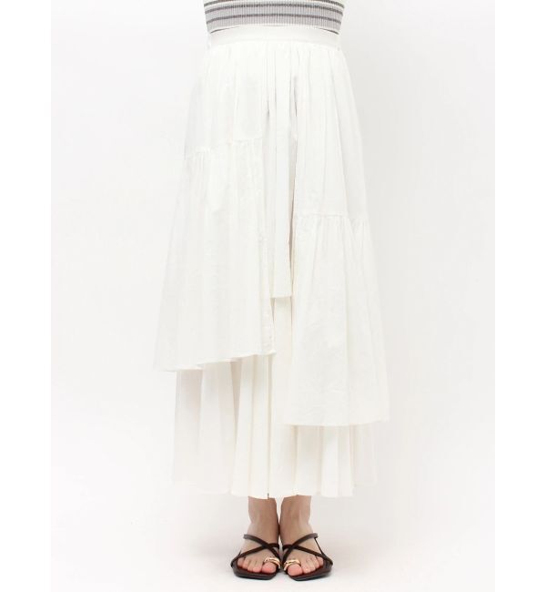 LAGUNAMOON「アシメティアードコットンスカート」|スカート|