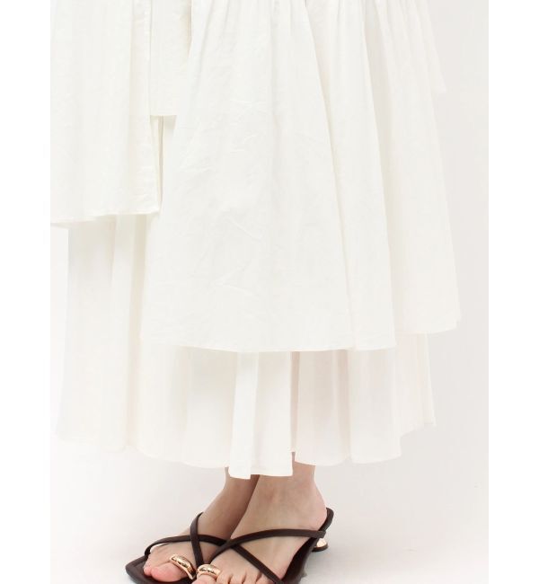 LAGUNAMOON「アシメティアードコットンスカート」|スカート|