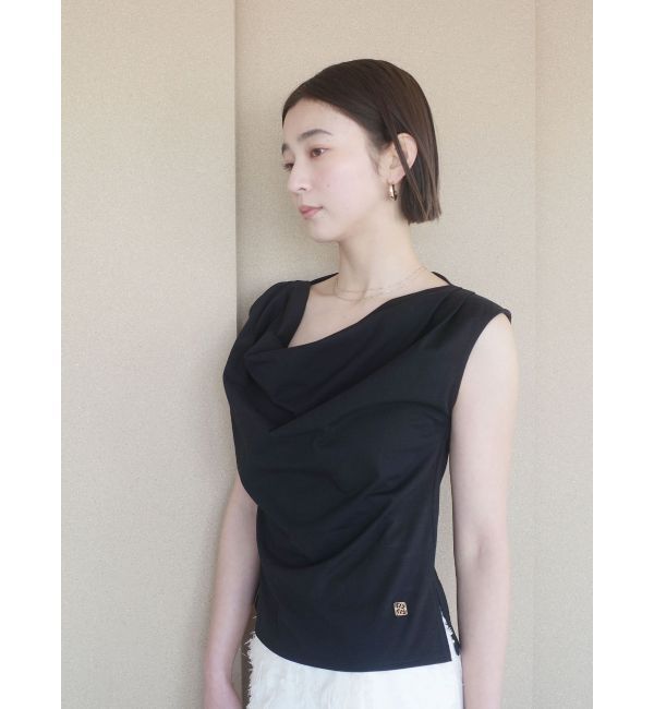LAGUNAMOON「オフショルドレープカットトップス」|Tシャツ・カットソー|