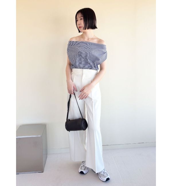 LAGUNAMOON「オフショルドレープカットトップス」|Tシャツ・カットソー|