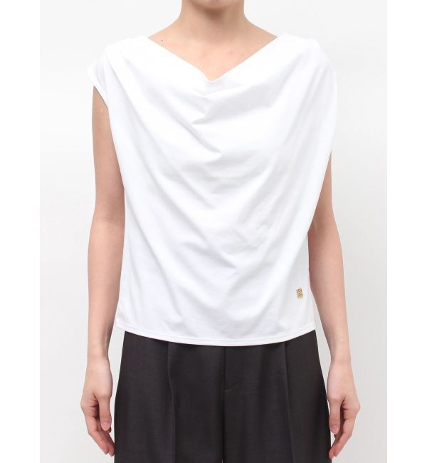 LAGUNAMOON「オフショルドレープカットトップス」|Tシャツ・カットソー|