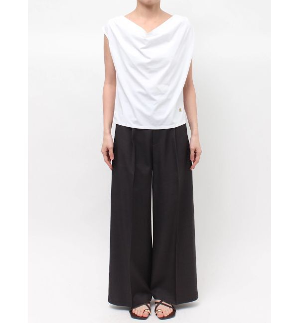 LAGUNAMOON「オフショルドレープカットトップス」|Tシャツ・カットソー|