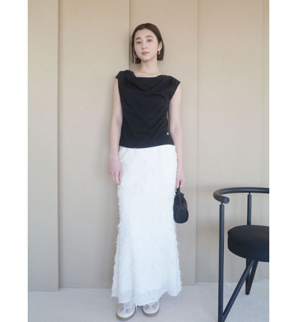 LAGUNAMOON「オフショルドレープカットトップス」|Tシャツ・カットソー|