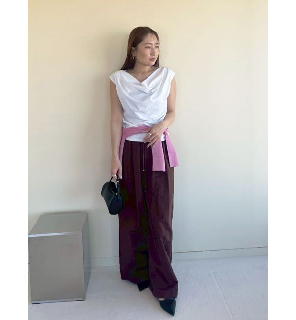 LAGUNAMOON「オフショルドレープカットトップス」|Tシャツ・カットソー|