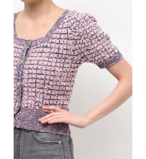 LAGUNAMOON「ツイードニットカーディガン」|カーディガン|