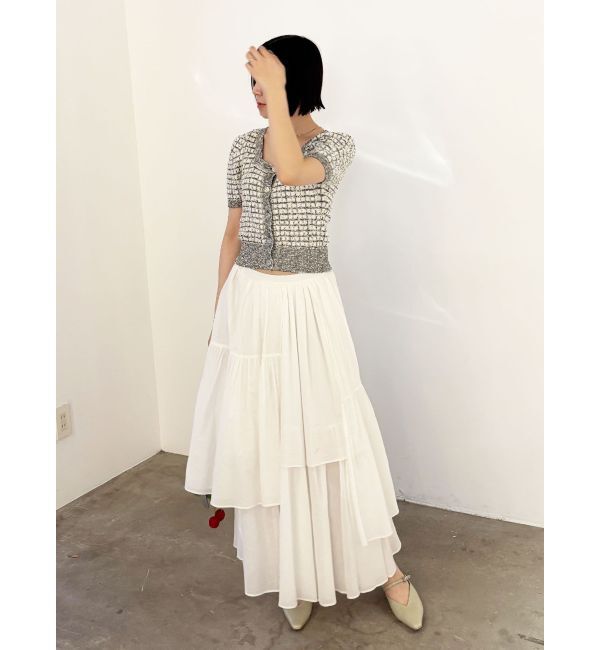 LAGUNAMOON「ツイードニットカーディガン」|カーディガン|