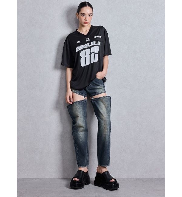 GYDA「BEGUILE 82SPORTY VネックBIG Tシャツ」|Tシャツ・カットソー|