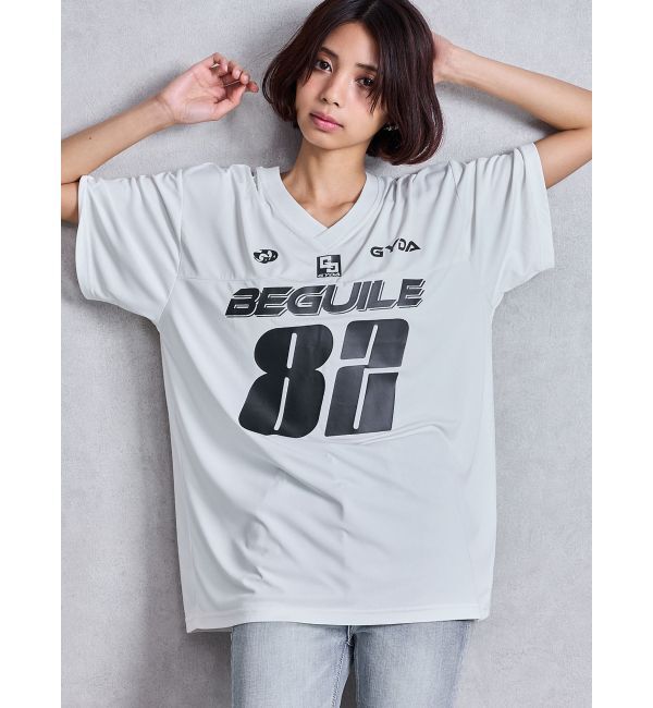 GYDA「BEGUILE 82SPORTY VネックBIG Tシャツ」|Tシャツ・カットソー|
