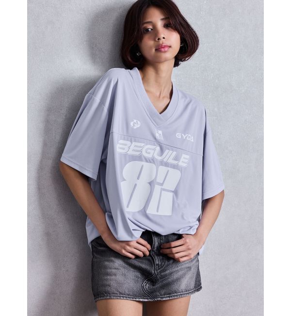 GYDA「BEGUILE 82SPORTY VネックBIG Tシャツ」|Tシャツ・カットソー|