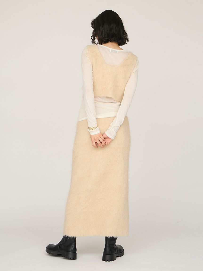 emmi atelier「2wayシャギーニットビスチェ」|ベスト・ジレ|