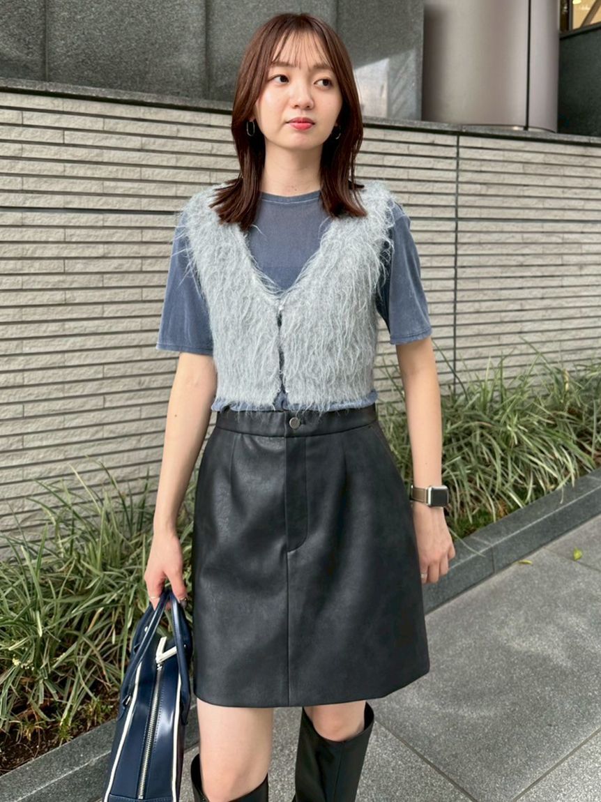 emmi atelier「2wayシャギーニットビスチェ」|ベスト・ジレ|