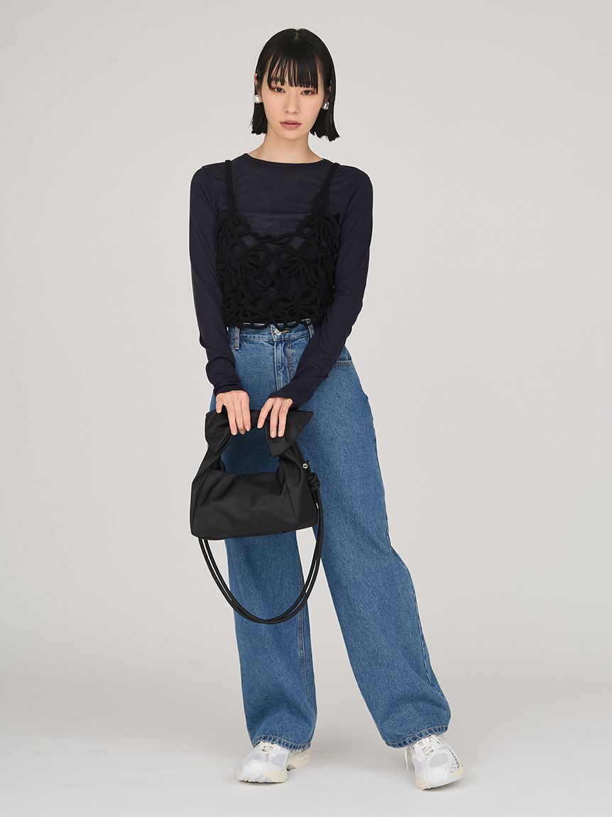 emmi atelier「かぎ針ハンドニットビスチェ」|ベスト・ジレ|