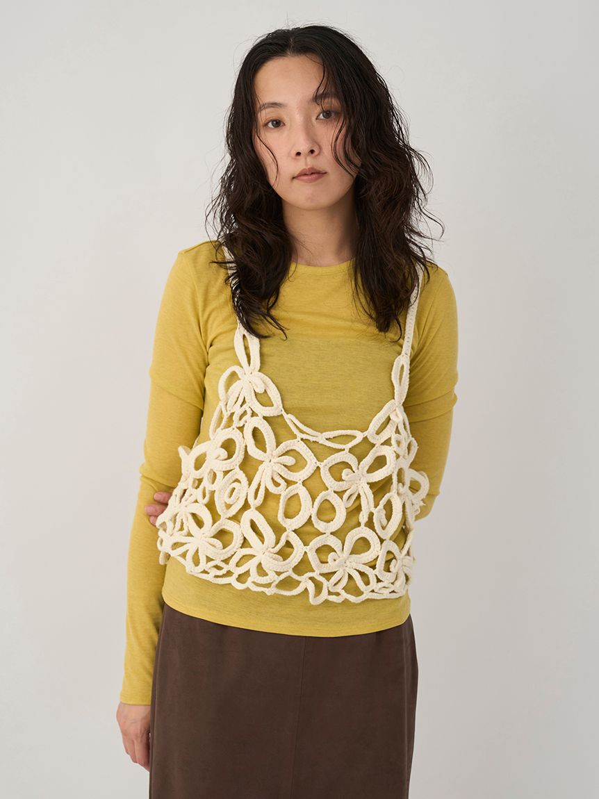 emmi atelier「かぎ針ハンドニットビスチェ」|ベスト・ジレ|