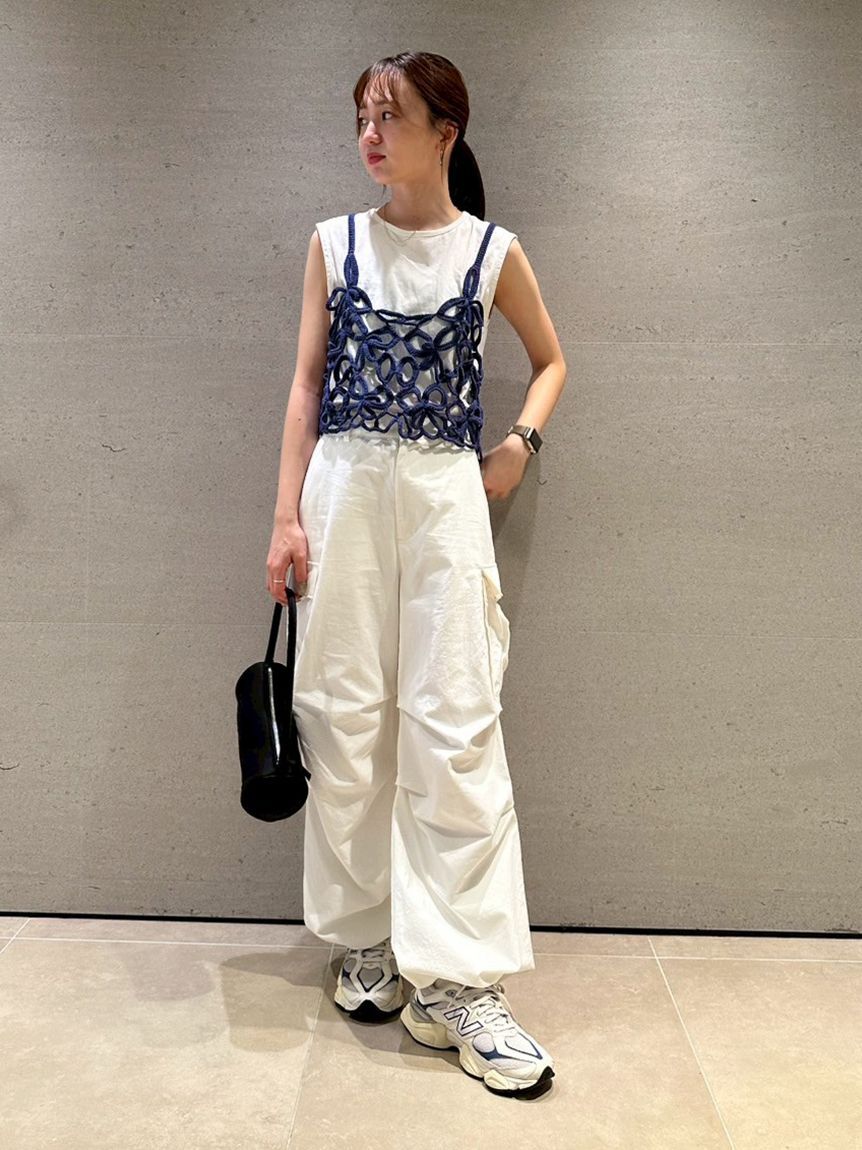 emmi atelier「かぎ針ハンドニットビスチェ」|ベスト・ジレ|