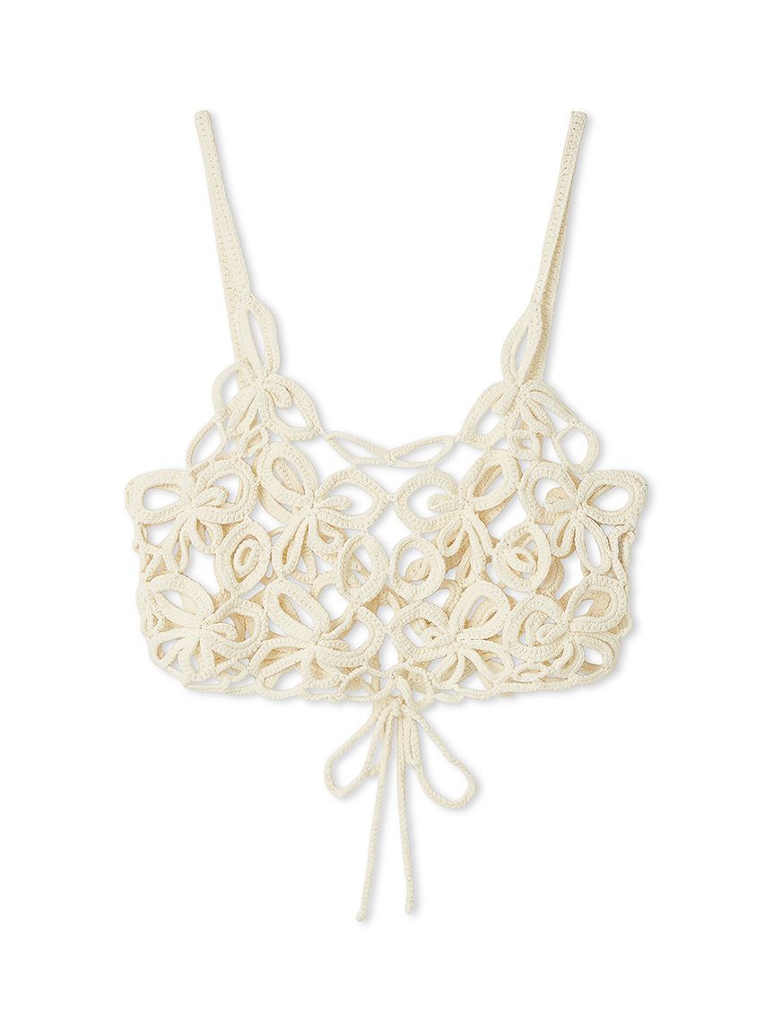 emmi atelier「かぎ針ハンドニットビスチェ」|ベスト・ジレ|