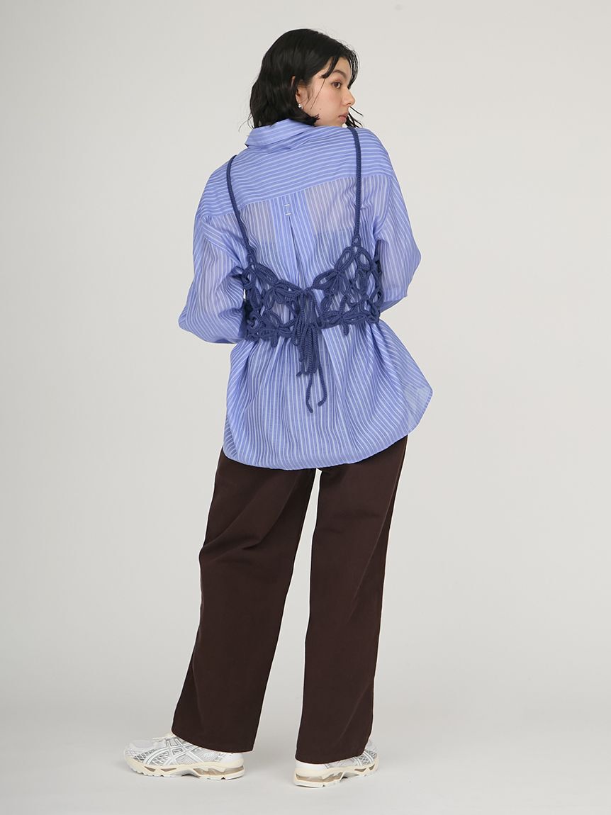 emmi atelier「かぎ針ハンドニットビスチェ」|ベスト・ジレ|