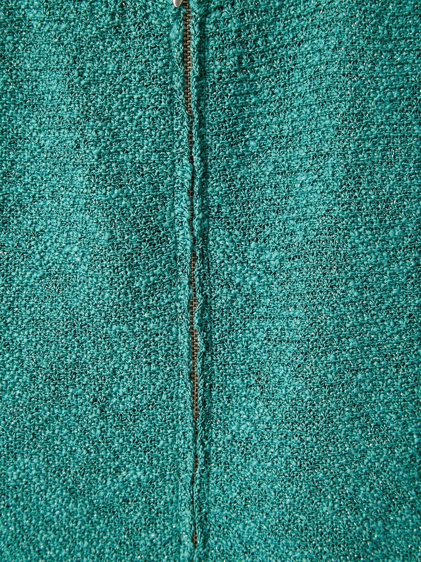 FRAY I.D「ラメスラブヤーンジップニットジレ」|ニット・セーター|