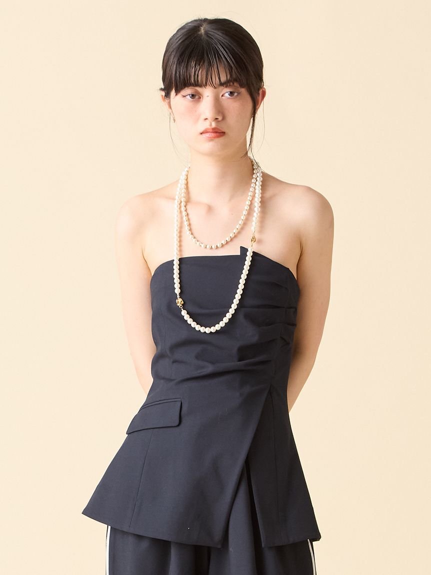 LILY BROWN「ドレープビスチェ」|ベスト・ジレ|