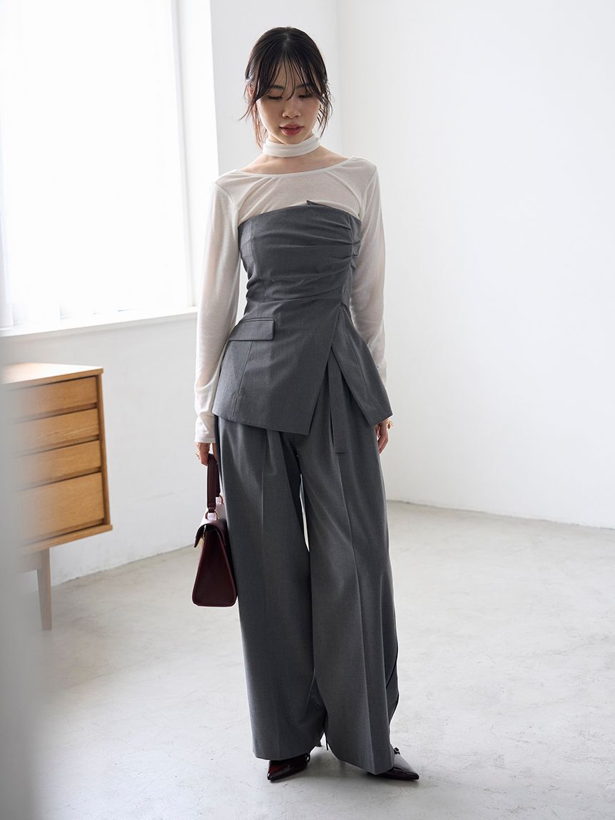 LILY BROWN「ドレープビスチェ」|ベスト・ジレ|