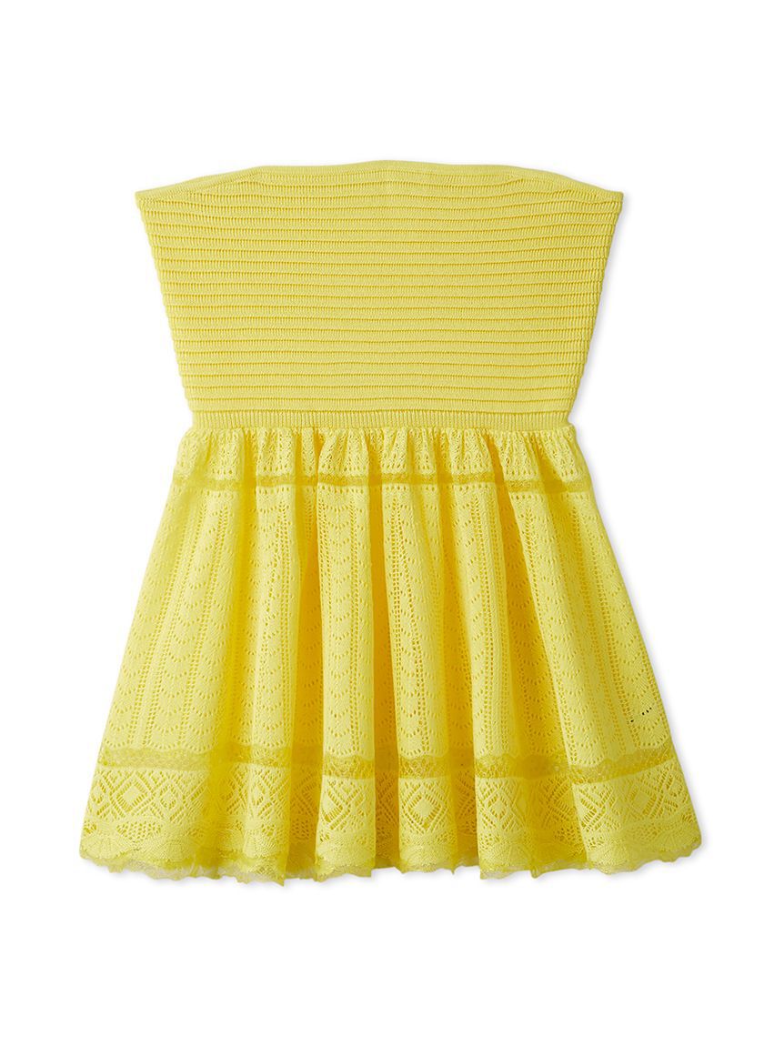 LILY BROWN「レーシーベアニットペプラムビスチェ」|ベスト・ジレ|