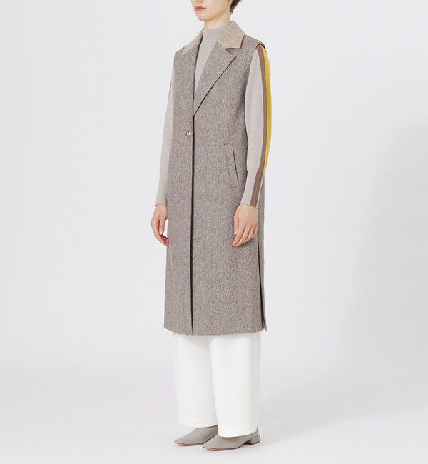  「ウールロングジレ」|ベスト・ジレ|