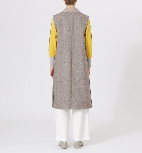  「ウールロングジレ」|ベスト・ジレ|