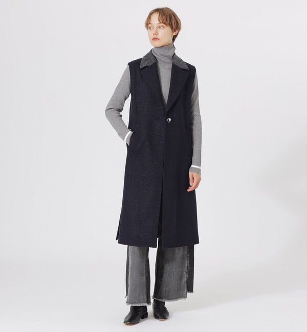  「ウールロングジレ」|ベスト・ジレ|