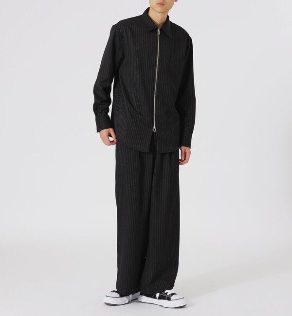  「ストライプ2タックバギースラックス」|スラックス|