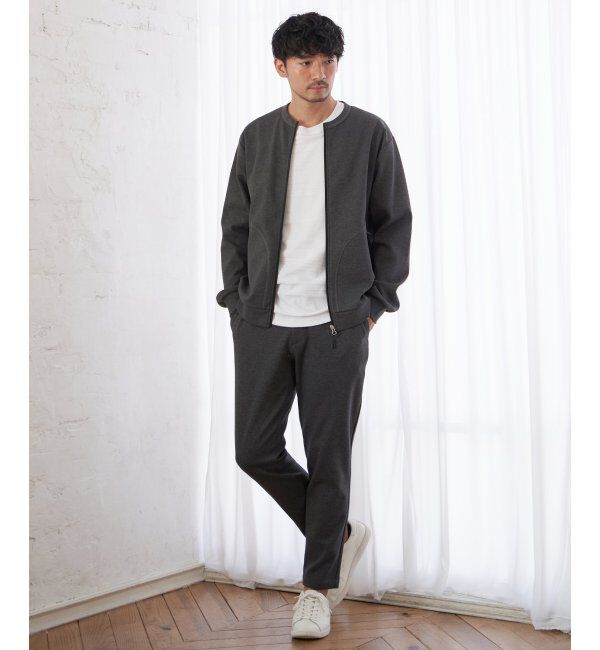 ikka「テックストレッチジップカーディガン」|カーディガン|