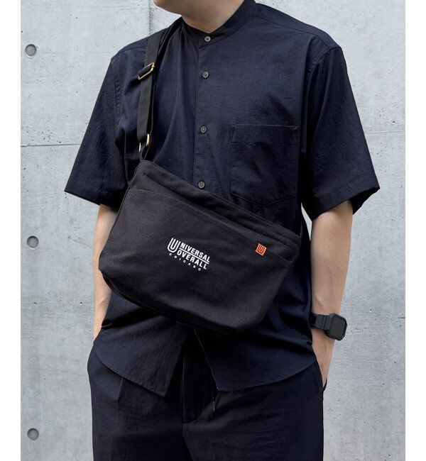ikka「UNIVERSAL OVERALL キャンバスショルダーバッグ」|その他|ブラック