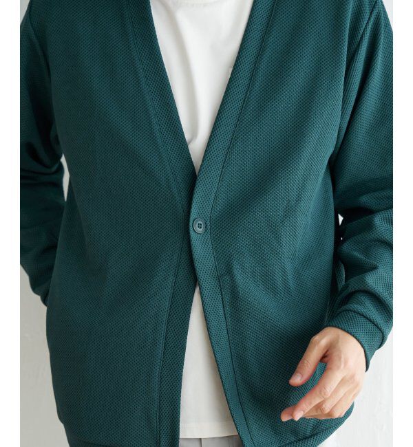 ikka「パイナップルワンボタンカーデ」|カーディガン|