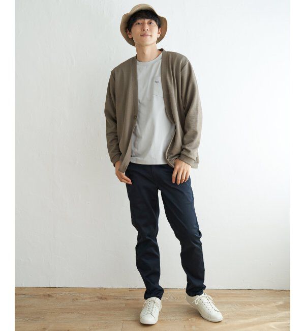 ikka「パイナップルワンボタンカーデ」|カーディガン|