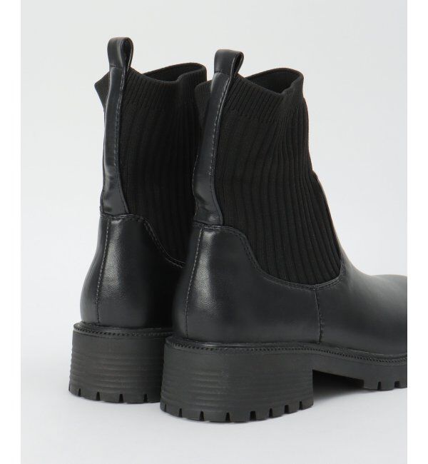 ikka「PUニットコンビブーツ」|その他|