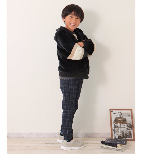 ikka kids「ボアフリース袖切り替えパーカー（120~160cm）」|その他|