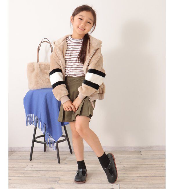 ikka kids「ボアフリース袖切り替えパーカー（120~160cm）」|その他|