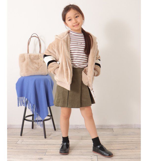 ikka kids「ボアフリース袖切り替えパーカー（120~160cm）」|その他|