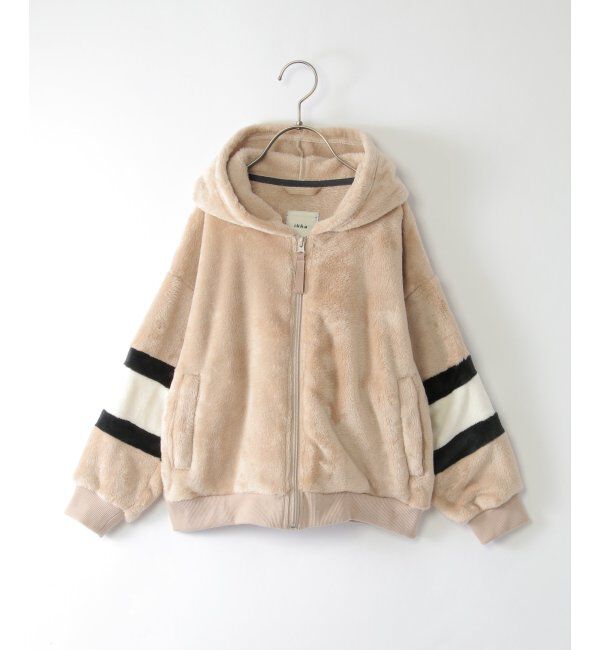 ikka kids「ボアフリース袖切り替えパーカー（120~160cm）」|その他|