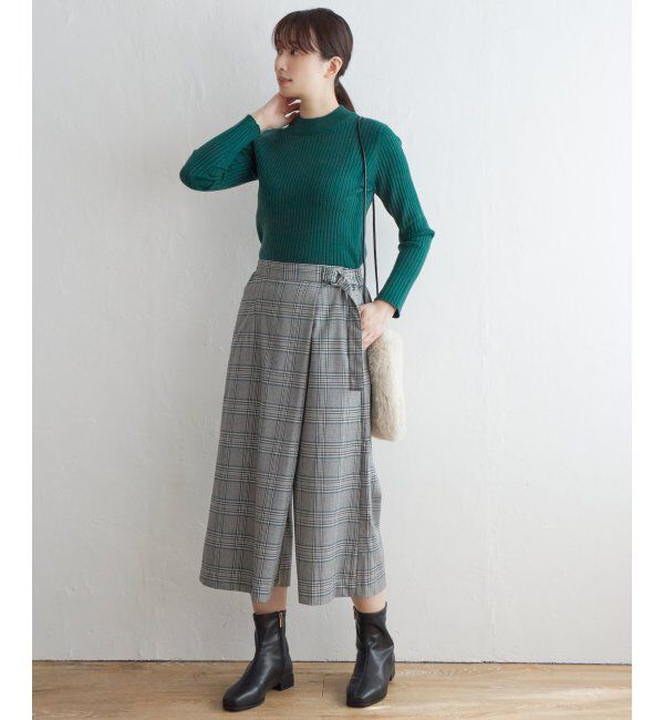 IKKA LOUNGE「スカートフウチェックパンツ」|その他|