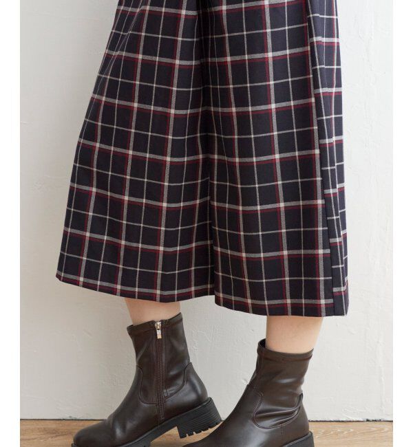 IKKA LOUNGE「スカートフウチェックパンツ」|その他|