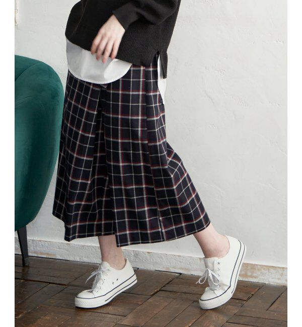 IKKA LOUNGE「スカートフウチェックパンツ」|その他|