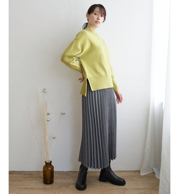 ikka「【雑誌InRed12月号掲載】【親子おそろい】クリーミーサイドスリットプルオーバー」|プルオーバー|