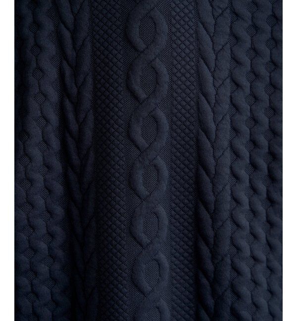 ikka「ふくれジャカードクルーネックプルオーバー」|パーカー|