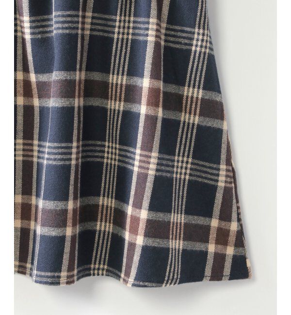 ikka kids「メローリブドッキングワンピース（120~160cm）」|スカート|
