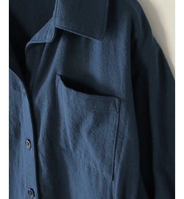 ikka kids「【親子おそろい】8分袖スキッパーシャツワンピース（120~160cm）」|スカート|