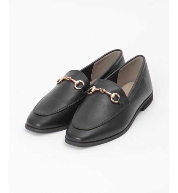 ikka「やわらかビットローファー」|その他|ブラック